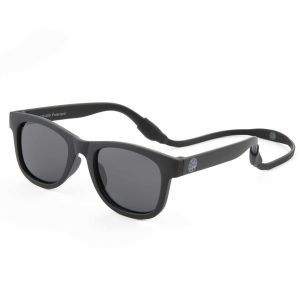 Black Flexible Polarized Baby Sunglasses with Strap 0-24 Months