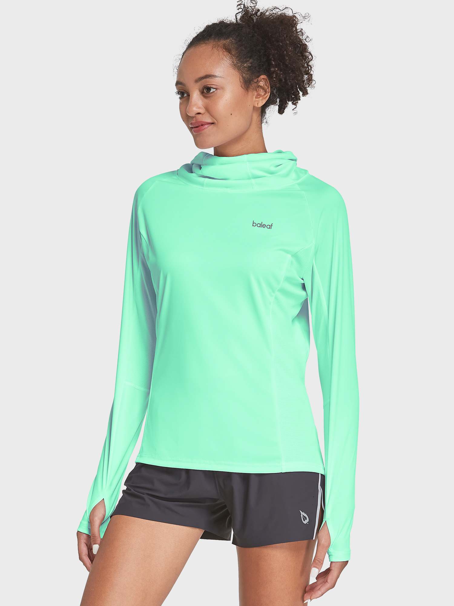 Women's UPF 50+ Hiking Shirt With Face Cover
