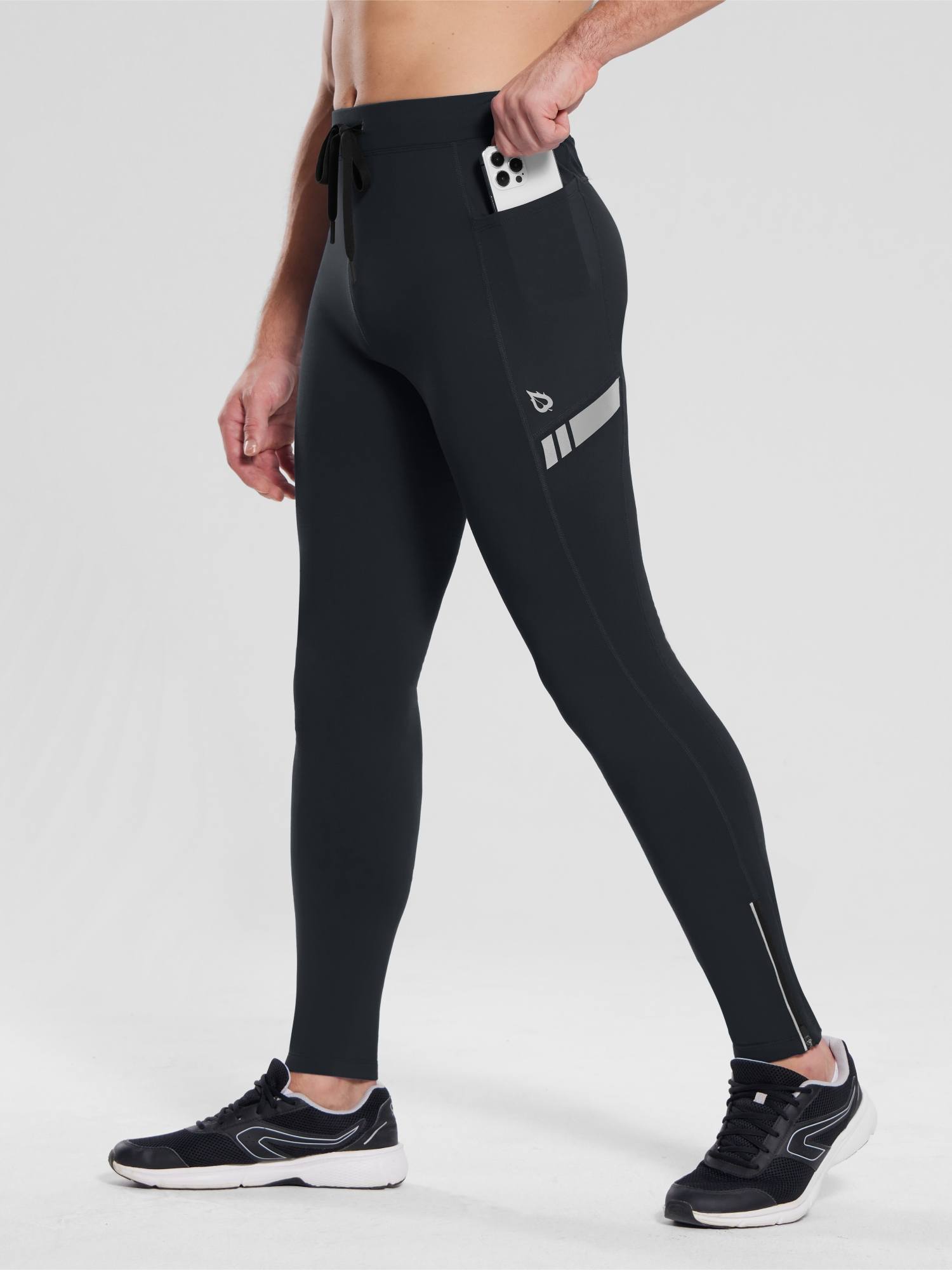 Men's 30" Fleece-Lined Cycling Tights