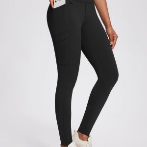 25" Knit Fleece Pocket Leggings