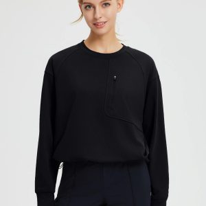 Raglan Fleece Long-Sleeve Running Top