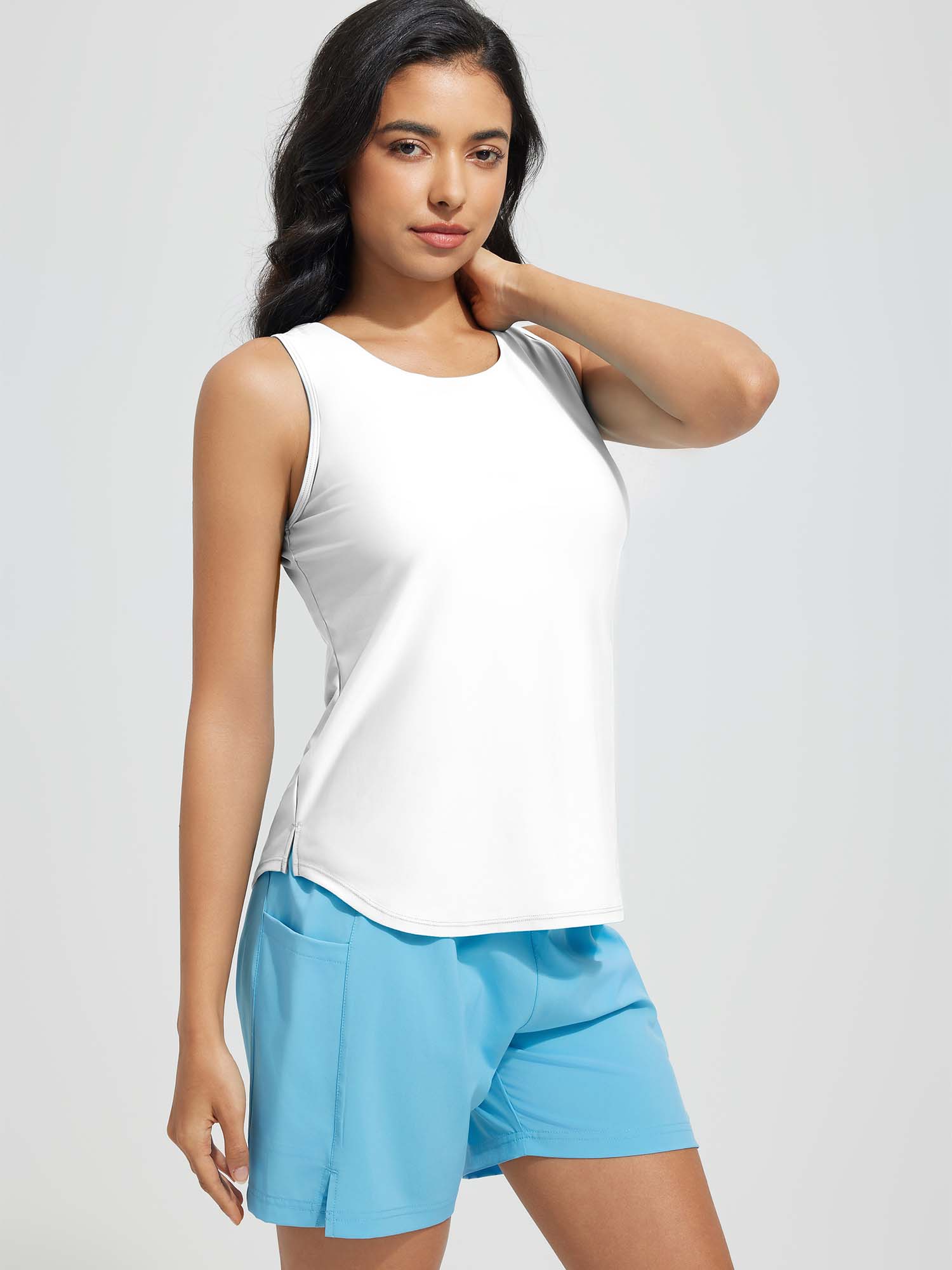 Women's High Neck Tankini Top
