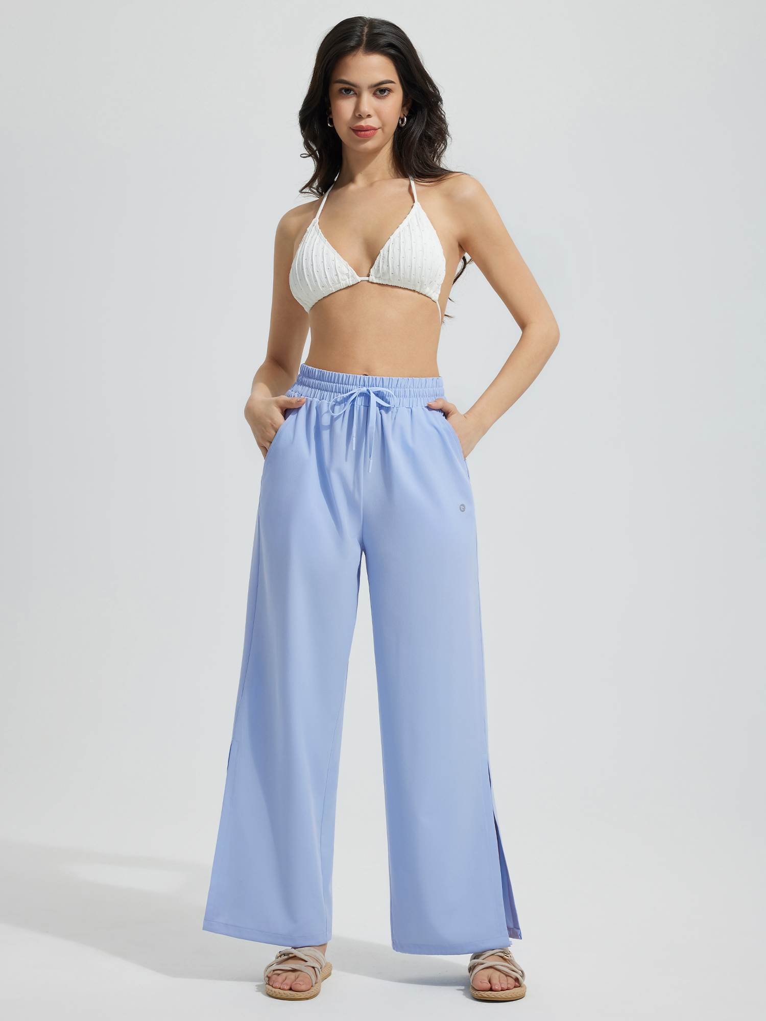 Women's UPF 50+ Quick-Dry Wide-Leg Swim Pants