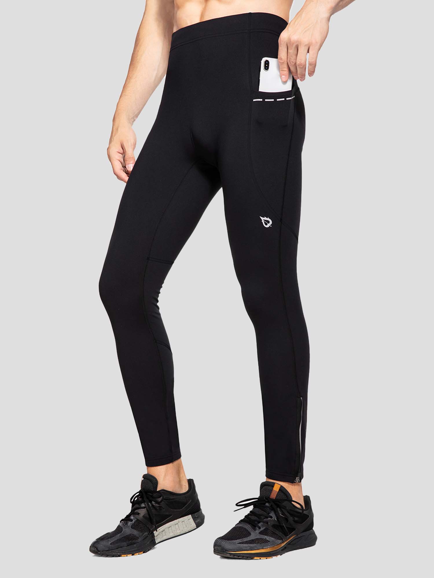 Men's Winter Fleece-Lined Cycling Tights