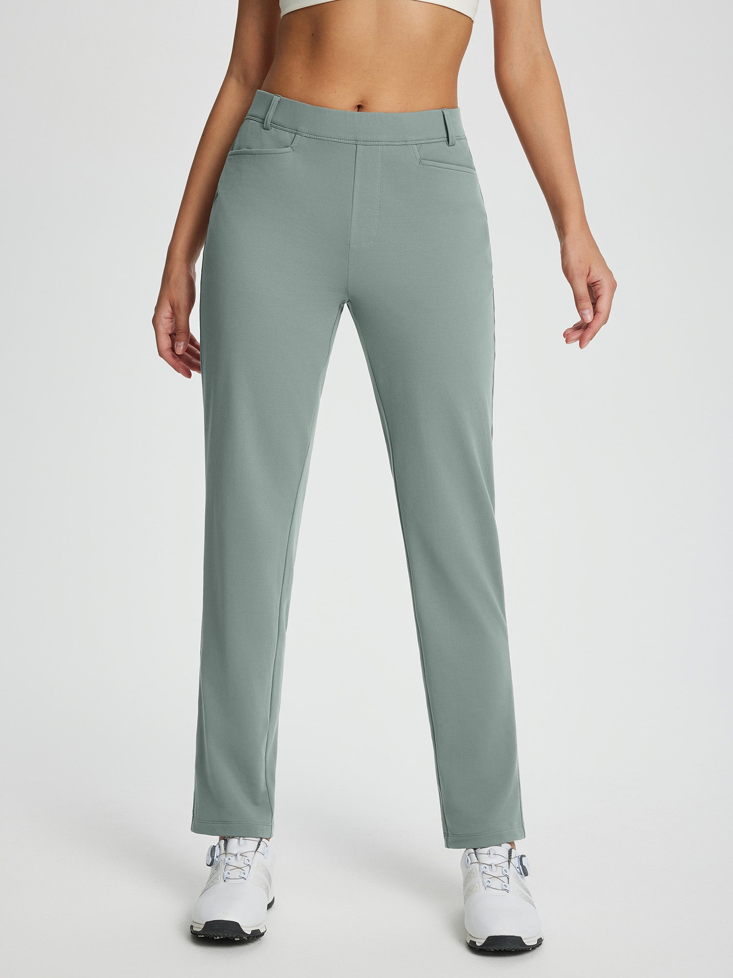 Women's Fleece-Lined Straight-Leg Golf Pants