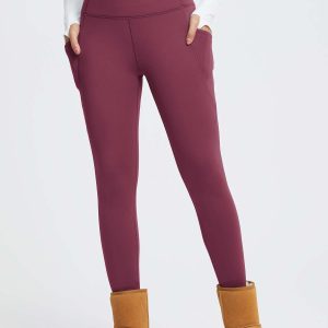 27" Thermal Fleece High-Waist Yoga Leggings