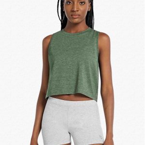 Women's Sleeveless Crop Running Tank