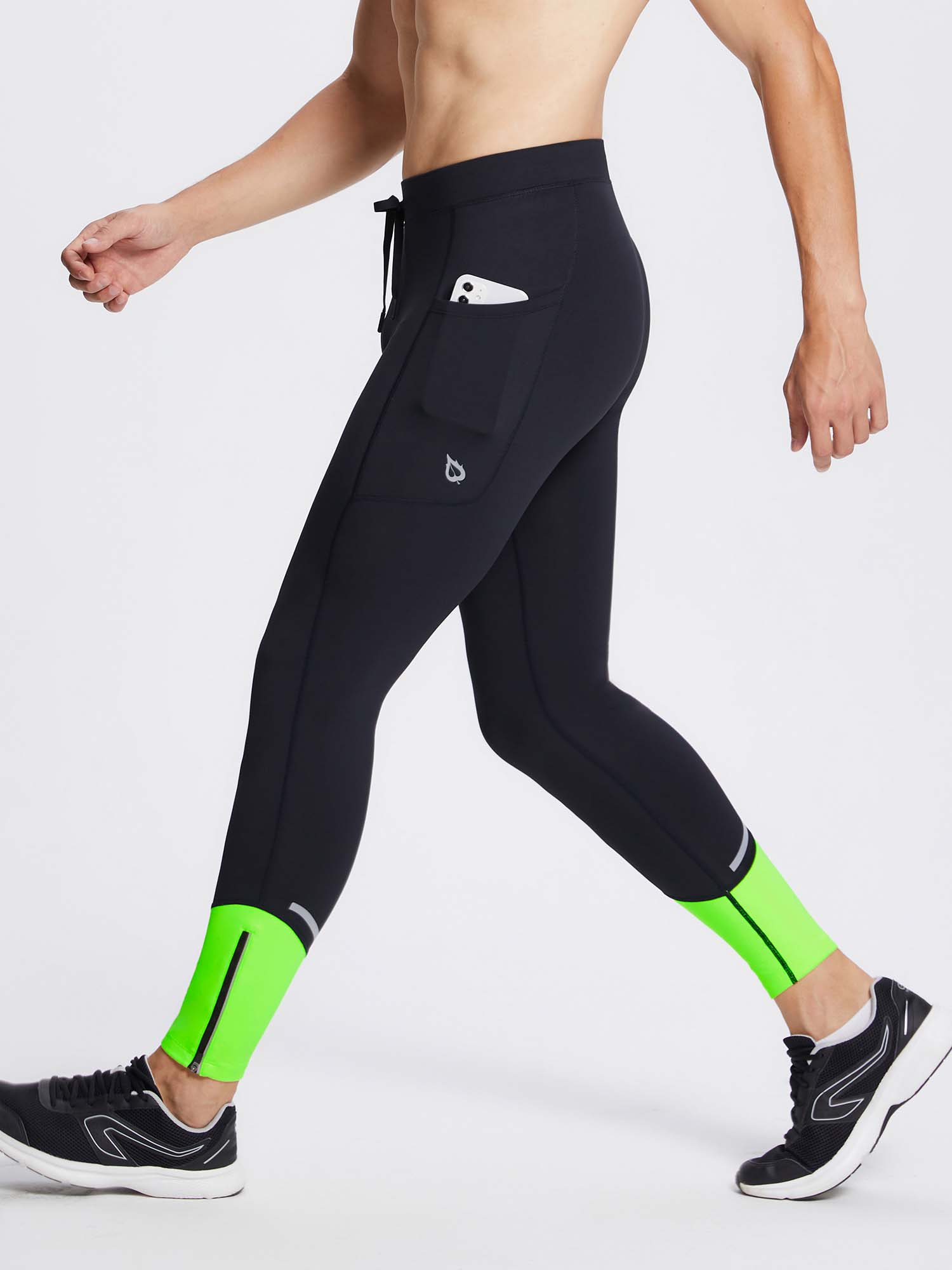 Men's Fleece Lined Winter Running Tights