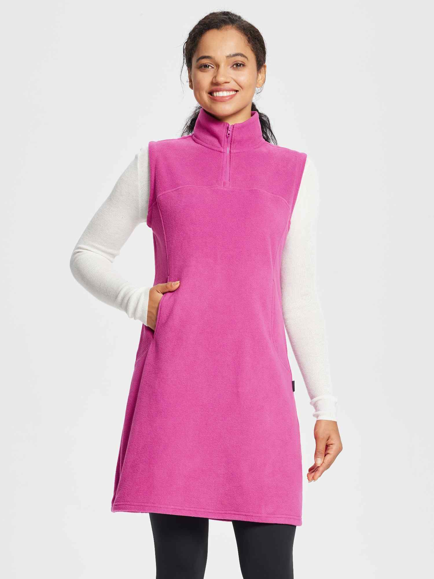 Outdoor Sleeveless Fleece Thermal Dress