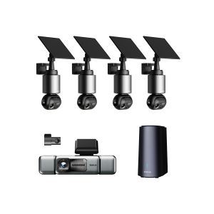 Home & Drive Security EU Bundle: W510 4-Cam Outdoor Camera + G980H 4-Channel Dash Cam