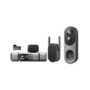 Home & Drive Security Bundle: R811S Video Doorbell + G980H 4-Channel Dash Cam