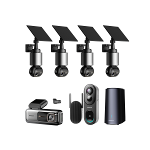 Home & Drive Security Bundle: W510 (4-Cam Kit) + G980H Pro + R810