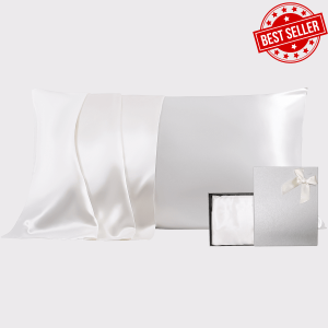 30mm 6A+ Mulberry Silk Pillowcase With Zipper With Gift Box