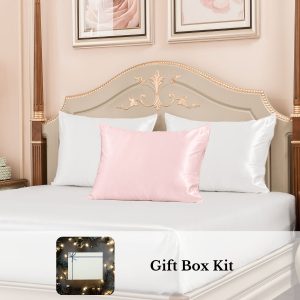 23mm 6A+ Mulberry Silk Pillowcase With Zipper 3 Pack-Thanksgiving Gift Kit