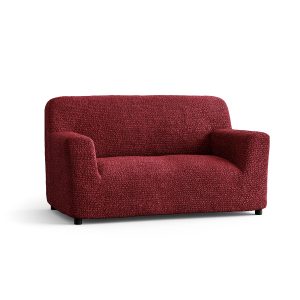 PAULATO BY GA.I.CO. Loveseat Slipcovers - 1-Piece Furniture Protector - Form Fit, Machine Washable -MicrofibraCollection - Burgundy Color