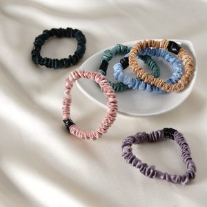 Mulberry Silk Skinny Scrunchies