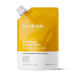 Geologie Smoothing Co-Wash + Hair Mask | Deep Conditioning Hair Wash + Scalp Treatment | Formulated with Coconut Oil + Avocado Oil | 8 fl oz
