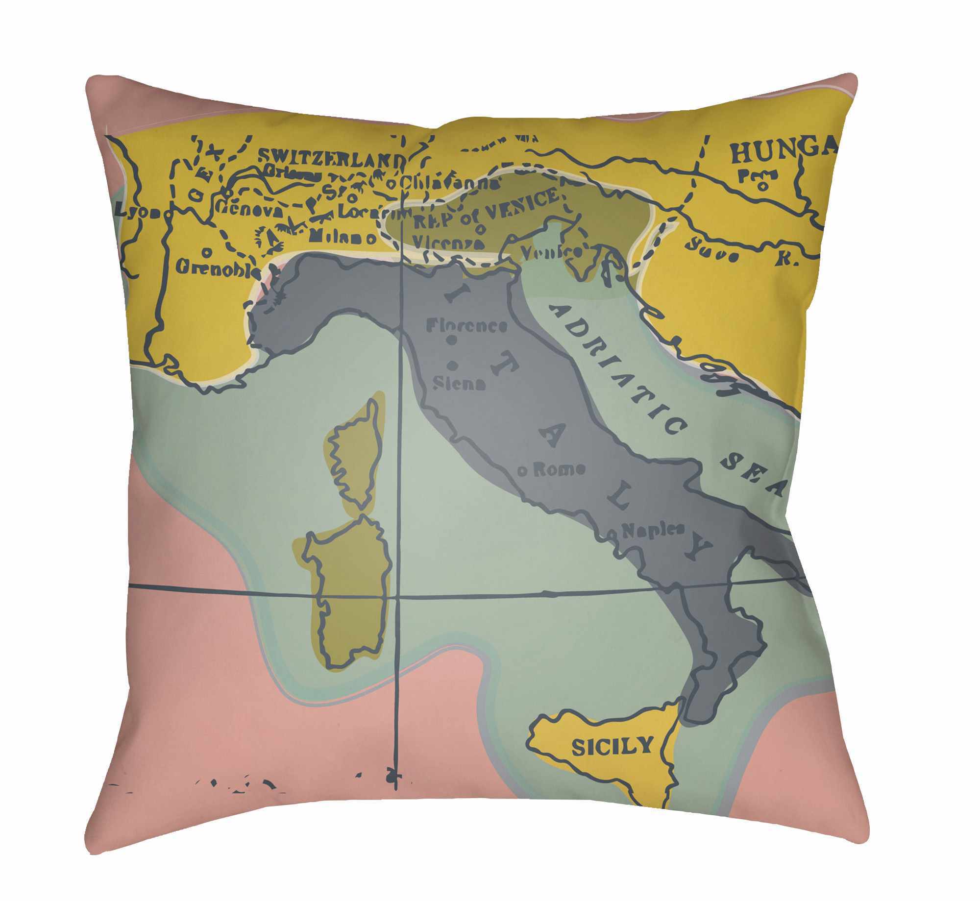 Kenmar Outdoor Throw Pillow