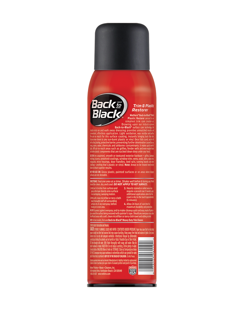 Back-to-Black® Trim & Plastic Restorer - Aerosol - Image 2