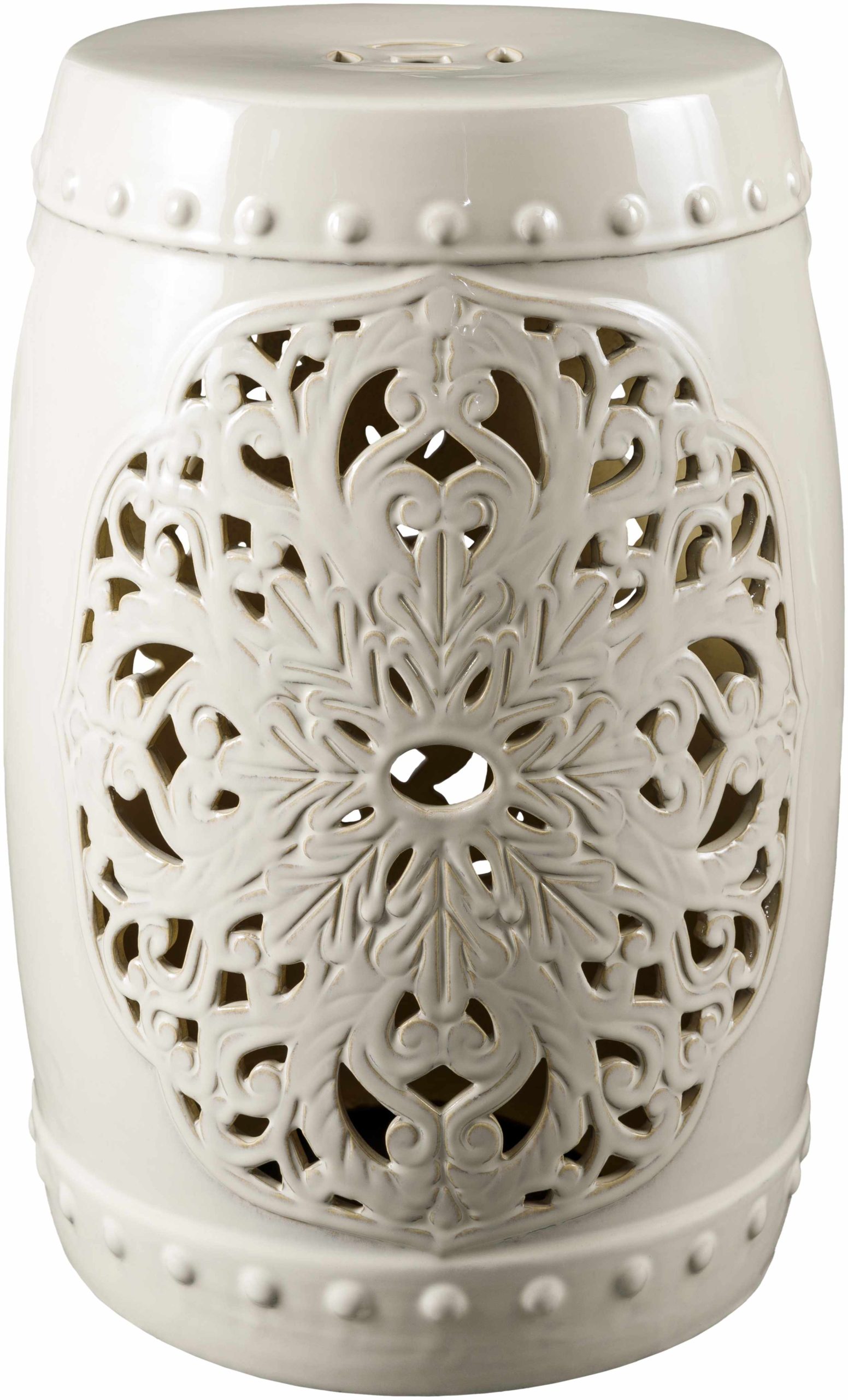 Millstatt White Outdoor End Table