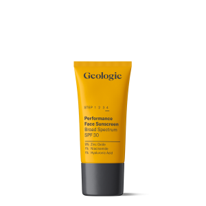 Geologie Broad-Spectrum SPF30 Face Sunscreen | Ultra Light | Mineral + Physical SPF, Hyaluronic Acid + Niacinamide | Sample / Travel Size (30 ml)