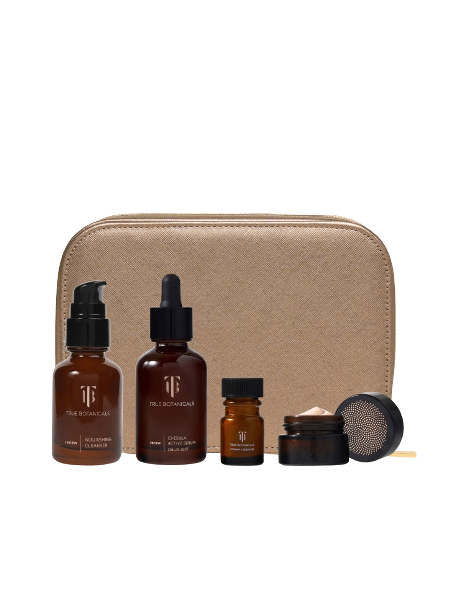 True Botanicals Supersized Chebula Set 1 Supersize, 3 Travel Size, 1 Bag - Clean, Clinical, and Conscious Skincare