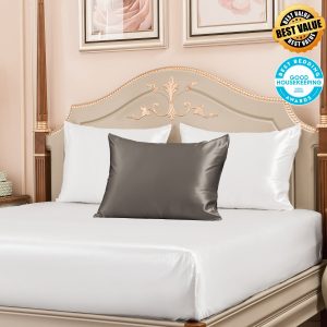 23mm 6A+ Mulberry Silk Pillowcase With Zipper 3 Pack