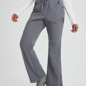 Women's Outdoor Softshell Straight-Leg Zipper Pocket Pants