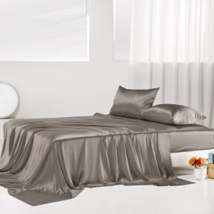 30mm 6A+ 100% Mulberry Silk Flat Sheets Set 4pcs