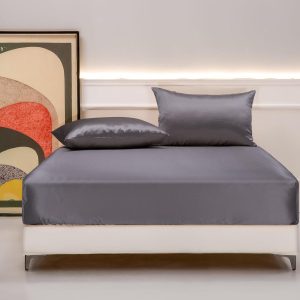 25mm 6A+ 100% Mulberry Silk Fitted Sheets Set 3pcs